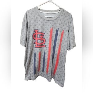 Genuine Merchandise Saint Louis Cardinals Gray and Red Tee Size Extra‎ Large